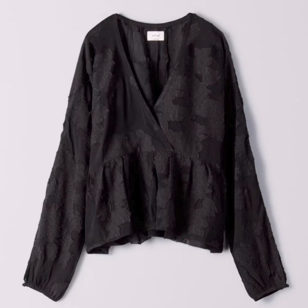 Aritzia Wilfred Augustine Blouse | Size XXS | Black